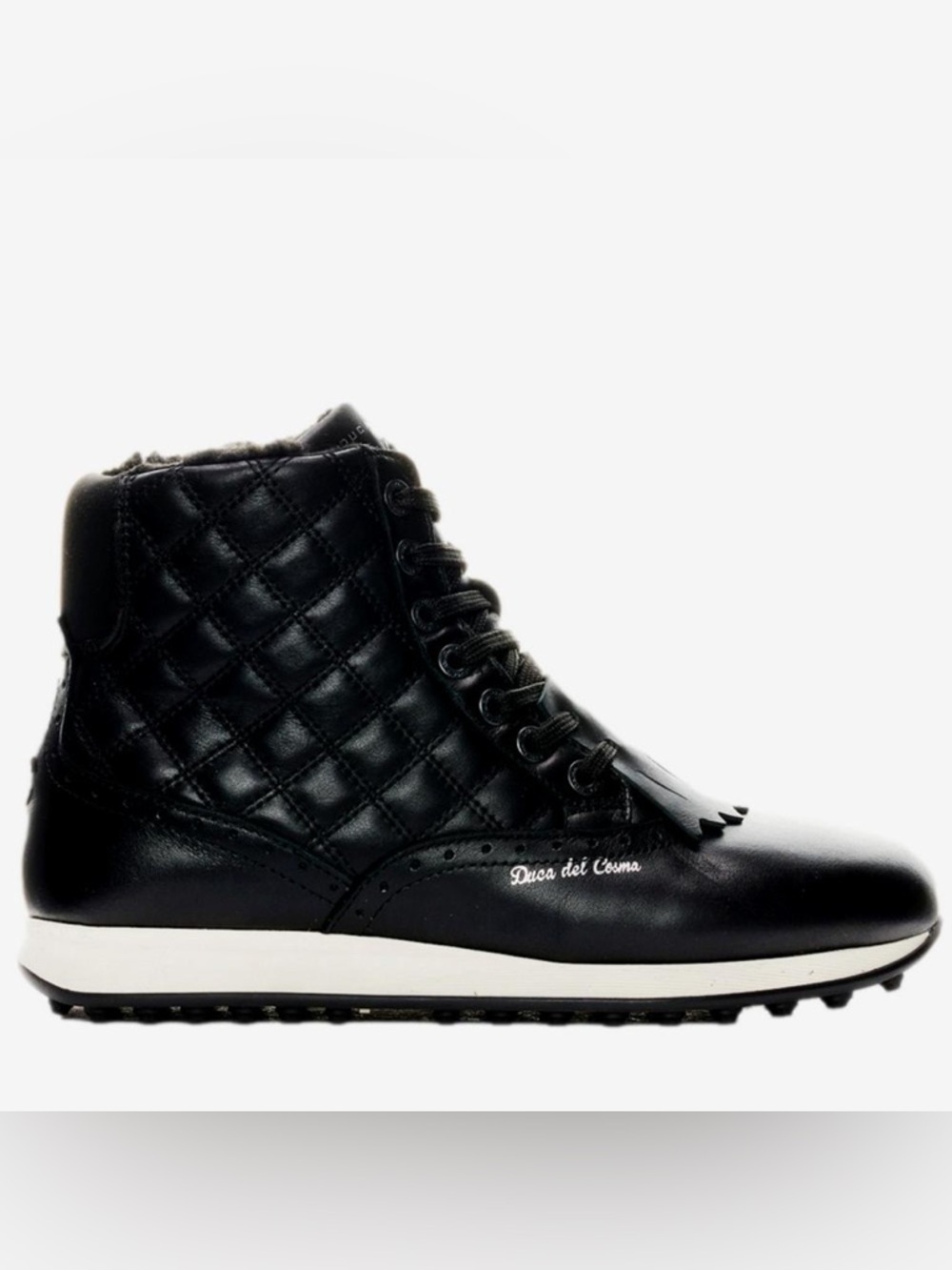 NEW DUCA DEL COSMA Prado Women's Black Spikeless Golf Shoes SIZE 6 RETAIL $249